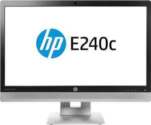 HP EliteDisplay E240c 24inch Video Conferencing Monitor - HDMI,VGA, DISPLAY PORT - GRADE A