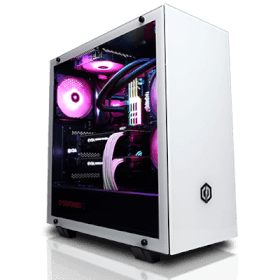 🎮 Gaming Tower Special 🎮  CyberPowerPC ELUNA 242 white case - Value H410M  Intel Core i5-10400 @ 2.90GHz 32GB 480GB SSD +4TB HDD - Radeon RX 570 4GB Graphic Card - WIN 11 PRO