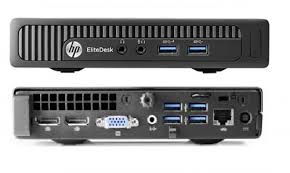 HP EliteDesk 800 G1 DM (Desktop Mini)  Intel Core i7-4785T @ 2.20GHz 8GB RAM 500GB HDD - Display Port & VGA  Win10 Pro